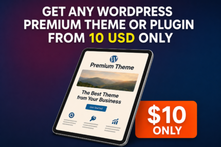 Get any wordpress premium theme or plugin