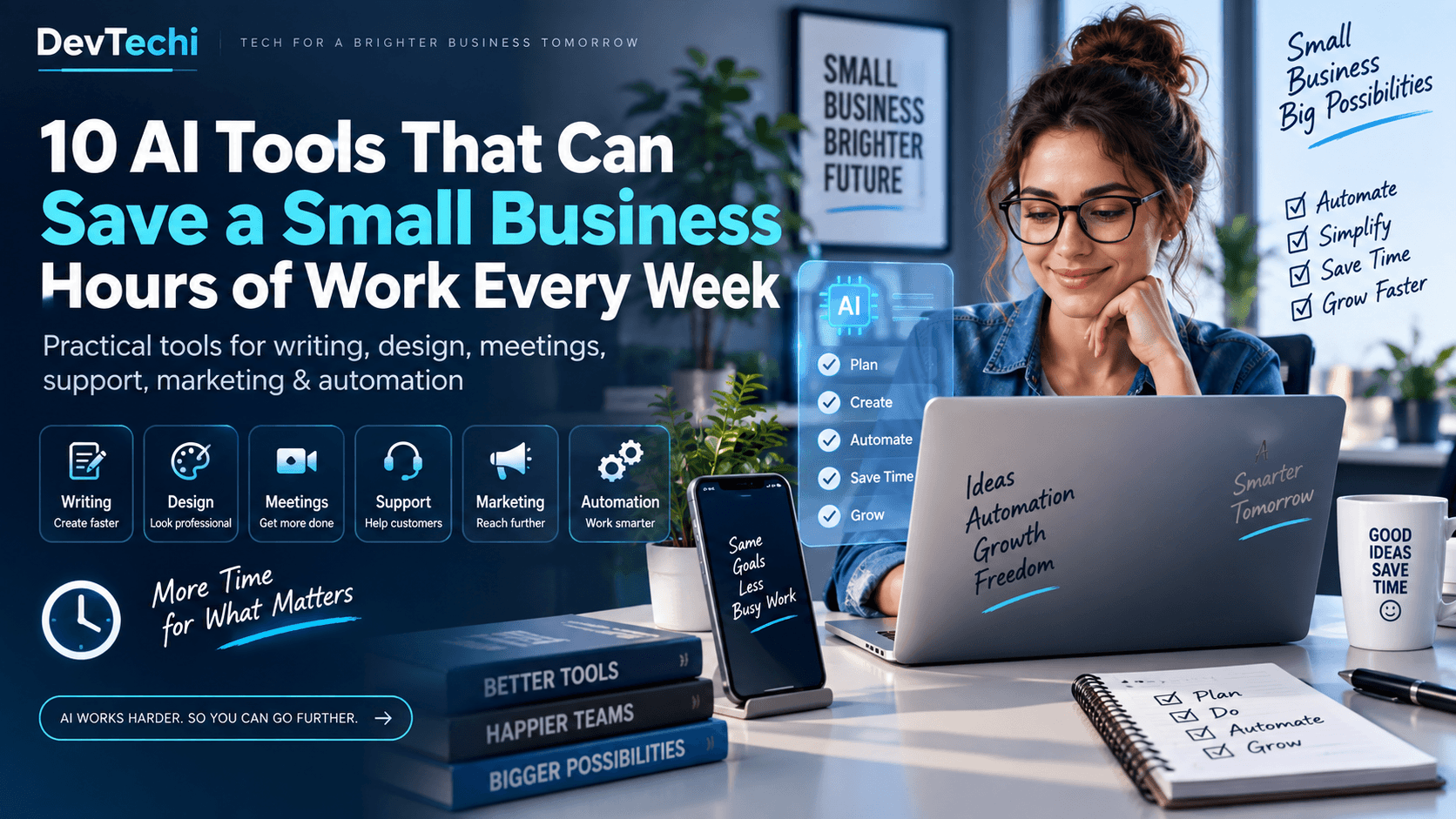 10 AI Tools That Can Save a Small Business Hours of Work Every Week