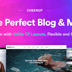 CheerUp - Food, Blog & Magazine for WordPress